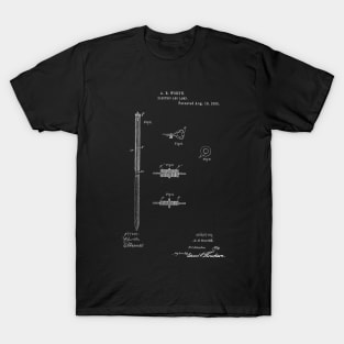 Electric Arc Lamp Vintage Patent Hand Drawing T-Shirt